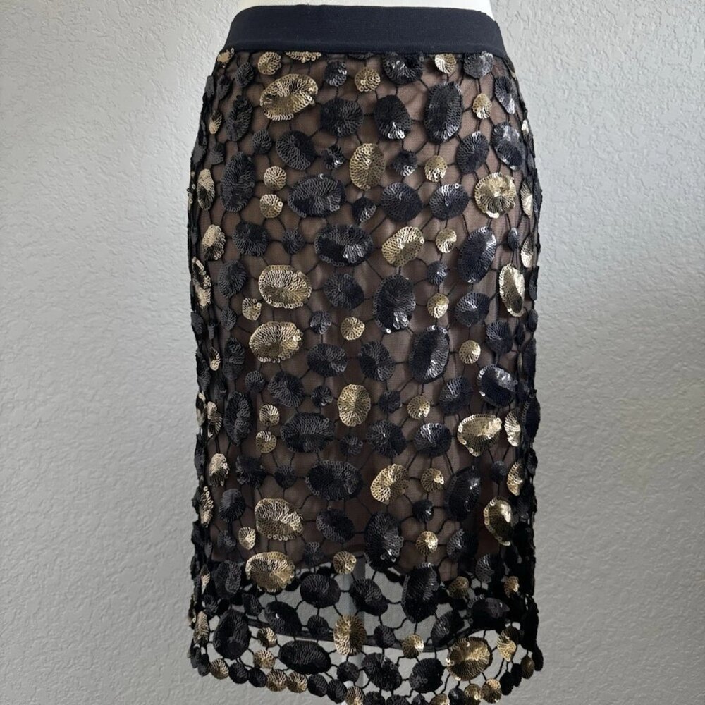 NWT BCBG Max Azria Dorshea sequin skirt sz S $328